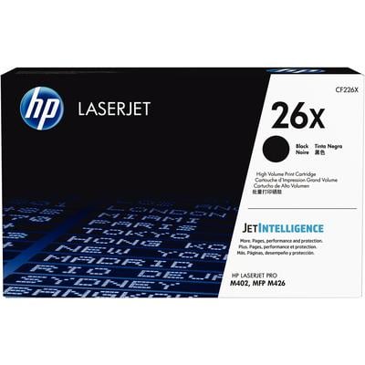 HP 26X (CF226X) High Yield Black Toner Cartridge for LaserJet Pro M402 and MFP M426, 6,000 Pages, 1 Each