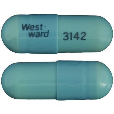 Doxycycline Hyclate Capsules USP, 100 mg, 50/Bottle, NDC 00143-3142-50