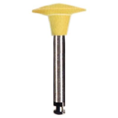 Dedeco Ultra Dia-Stone Polishers, Knife-Edge, Right Angle, Coarse, Yellow, Diamond, 3/Pkg