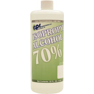 Isopropyl Alcohol 70% Solution, 1 Quart Bottle, 4/Pkg, EPR Industries