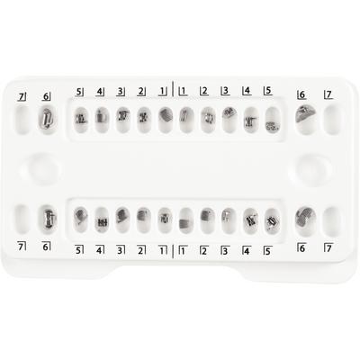 Patterson® Hybrid Metal Twin Bracket 1 Patient Kit – .022, 6 x 6 with Hooks on 3,4,5,6