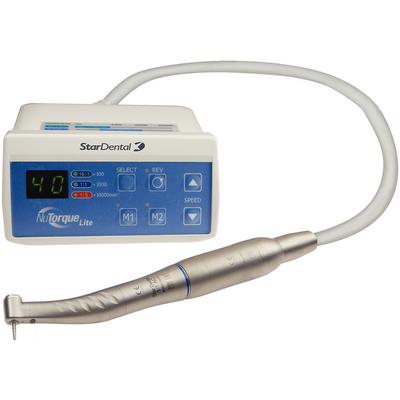 NuTorque Lite Endodontic Electric Motor System, Complete System with Control Unit, AC Adapter, Tubing, and Motor, 100-40,000 RPM, ISO Type C 4-Hole/6-Pin