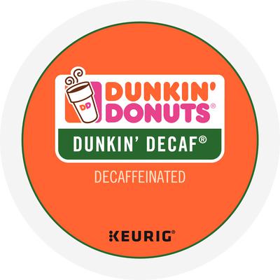 Dunkin' Donuts Dunkin' Decaf K-Cup Packs, Medium Roast, Decaffeinated Coffee, 22 Count (GMT81468)