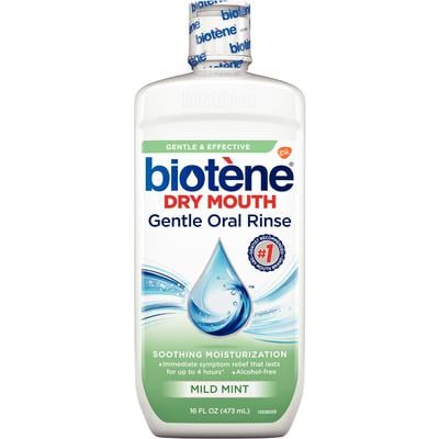 Biotene® Dry Mouth Gentle Oral Rinse, Alcohol Free, Mild Mint, 16 oz Bottle, 01KEZKNNM2RG765B8T5A9R3EKG