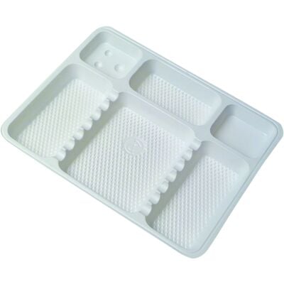 Prophy Perfect Disposable Instrument Tray Liners, Sectioned, 5" x 7", 50/Pkg