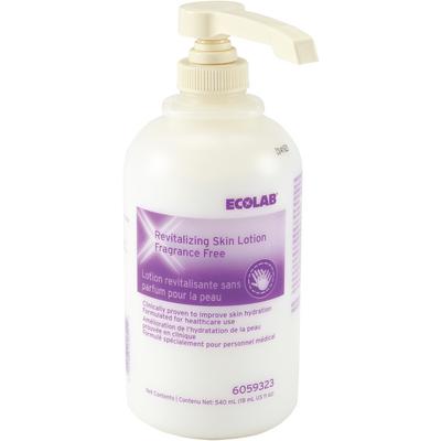 Ecolab Revitalizing Skin Lotion, Fragrance-Free, Pump Bottle, 540 ml, 1/Pkg