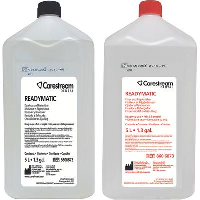 Carestream Readymatic Dental Developer & Fixer Value Pack, 2 x 5 L Bottles, 8606873