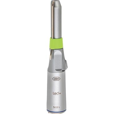 W&H Surgical Electric Handpiece S-11 L, Straight, 1:1 Ratio, Lever Autochuck, External Spray, Mini LED+ Light