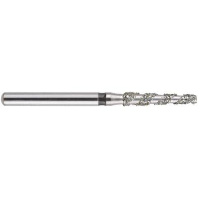 Midwest Once® Helical Single Use Diamond Bur – FG, Super Coarse, Cone, #848, 1.0 mm Diameter, 1.6 mm Length, 25/Pkg