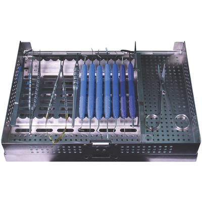 Paradise Dental Technologies Tissue Grafting Kit with Fixed Rack Cassette, 15-Instrument Set, Steel, Latex Free