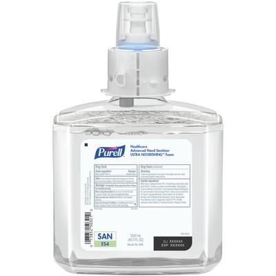 Purell Healthcare Advanced Hand Sanitizer Ultra Nourishing Foam Refill, 1200 ml Bottle, for ES4 Touch-Free Dispenser, 1/Pkg