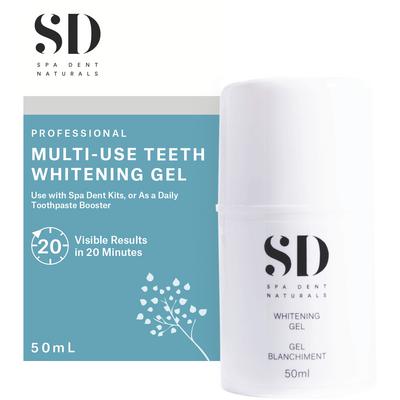 Spa Dent Naturals Whitening and Aftercare Gel, Professional Trial Offer, 50 ml Pump