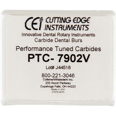 Coltene Whaledent Trimming & Finishing Carbide Bur, 12 Blade, Size #7902, Pointed Needle Shape, 1.0 mm Head Diameter, 5/Pkg