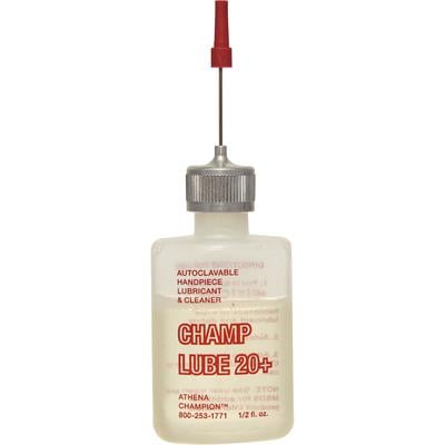Champ-Lube 20 Plus Handpiece Lubricant, 0.5 oz Bottle, 2/Pkg - 4/Pkg