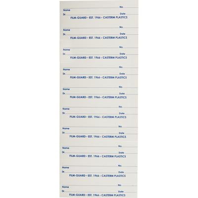 Casterm Plastics X-ray Mount #110c, Clear, 10 Windows, Size 2 Film, 1/Pkg