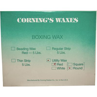 Freeman Utility Wax, Large, Round Rope, Red, 5 lb Box, 1/Pkg