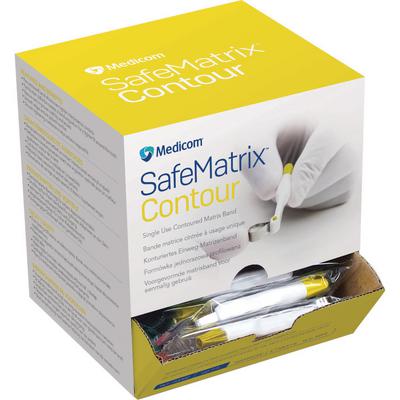 SafeMatrix™ Matrix Bands, Narrow, 4.5 mm Width, Yellow, 50/Pkg