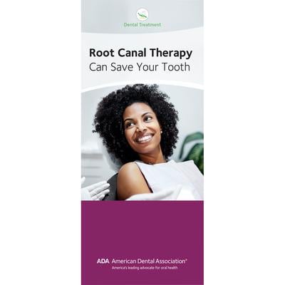 ADA® Brochures, 8 Panel, 3-7/8" W x 9" H, 50/Pkg - Understanding Root Canal Treatment