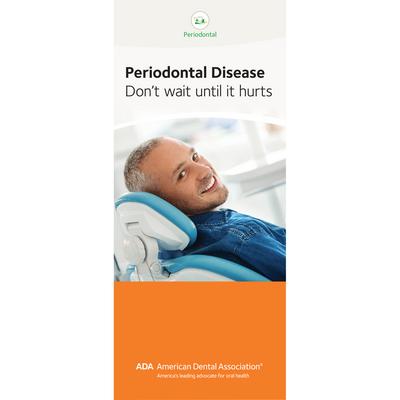 ADA® Periodontal Disease Brochure, 12 Panel, 3-7/8" W x 9" H, 50/Pkg