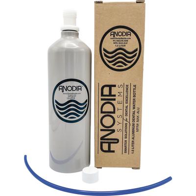 Anodia® Aluminum Dental Water Bottle, 1.5 Liter with Adapter Kit