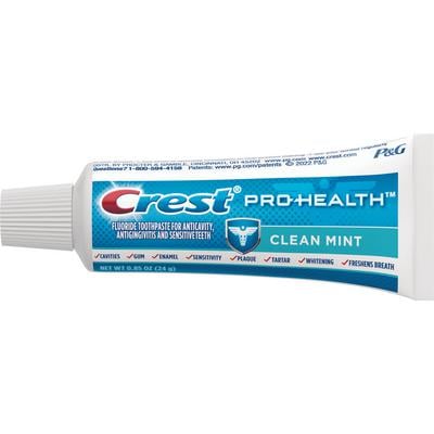 Crest Pro-Health Clean Mint Toothpaste, 0.85 oz Tube, 36/Pkg
