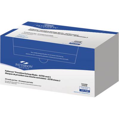 Patterson® Procedure Earloop Mask, ASTM Level 3, Lavender, 50/Pkg