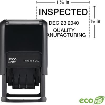 Dater Self-Inking Stamp, Nonpersonalized, Black Ink, 1/Pkg
