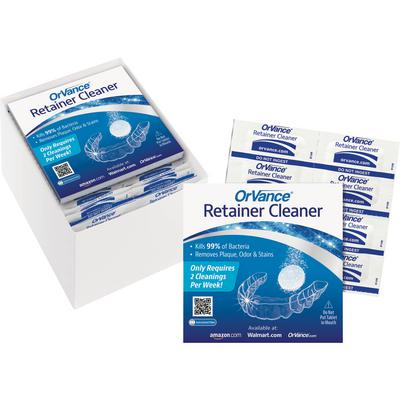 OrVance® Retainer Cleaner Tablets - Professional Dispensing Pack, 25 Sleeves x 4 Tablets (100 Tablets Total)