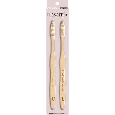 Plus Ultra Bamboo Toothbrush, Adult, Soft Bristles, Natural, 24/Pkg