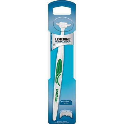 Listerine Ultraclean Access Flossers, 48/Pkg, Y-Shaped Handle, Twisted Floss, Unflavored, White