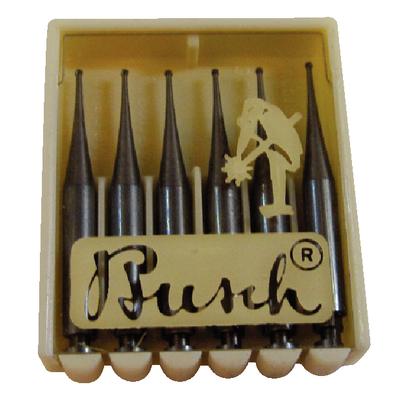Busch Tungsten Vanadium Carbide Excavating Bur, Round, Bur #1/4, ISO Size 005, HP, 1/Pkg