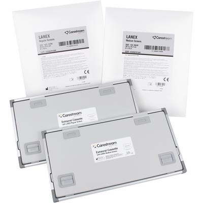 Lanex Imaging Screens, Medium Speed, Hinged, Green, 15 cm x 30 cm, 1/Pkg