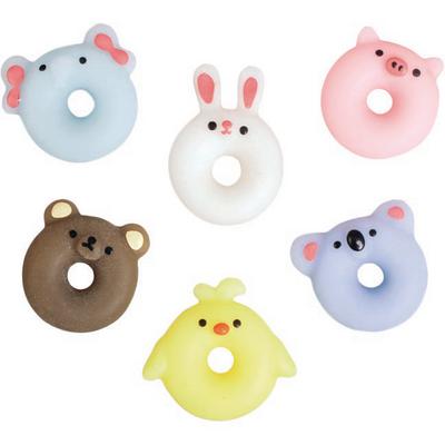 Squishy Ring Animal Assortment, Assorted Colors, 48/Pkg