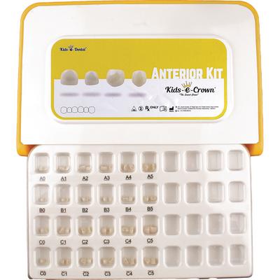 Kids-e-Crown® Anterior Master Kit, Sizes 0-5, 48 Pediatric Crowns