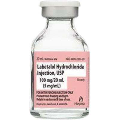 Labetalol HCl Injection, 5 mg/ml, 20 ml Multi-Dose Vial, 1/Pkg, NDC 72611-0734-01