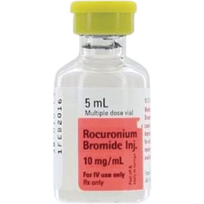 Rocuronium Bromide Injection 10 mg/mL, 5 mL Multiple Dose Vial, 1/Pkg, NDC 71872-7036-01