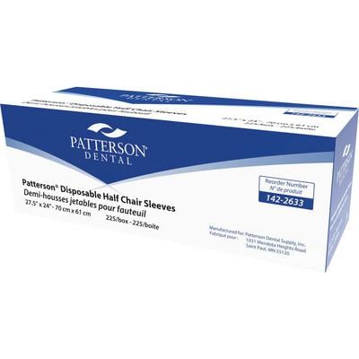 Patterson® Chair Cover Sleeves, Clear - Half, 27-1/2" x 24", 225/Pkg