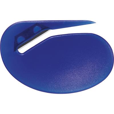 Officemate Letter Opener, Blue, 0.75" Handle, 2-1/4" W x 1-7/8" H, BSN 11797