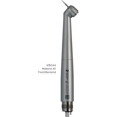 Midwest® 45º High Speed Air Handpiece, Push-Button Chuck, Non-Fiber Optic, Triple Spray, Fixed Back End, 745044