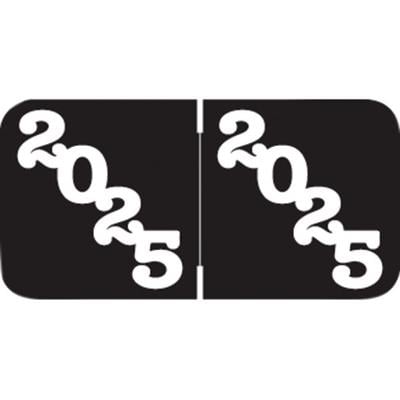 2025 Yearly Aging Labels, Jeter Compatible, Black/White, 1-1/2" x 3/4", 270/Pkg