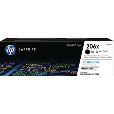 HP 206A High-Yield Black Toner Cartridge (W2110X), 3,150 Page Yield, for Color LaserJet Pro M255DW/M283FDW