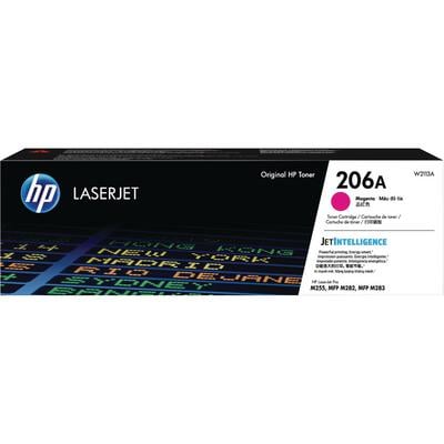 HP 206A Original LaserJet Toner Cartridge, Magenta, 1,250 Page Yield, W2113A