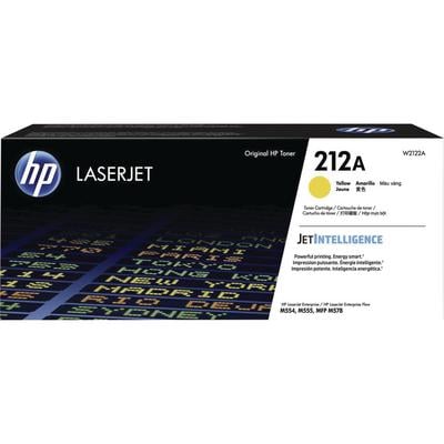 HP 212A Yellow Toner Cartridge (W2122A), 4,500 Page Yield, for Color LaserJet Enterprise M554/M555/M578 Series