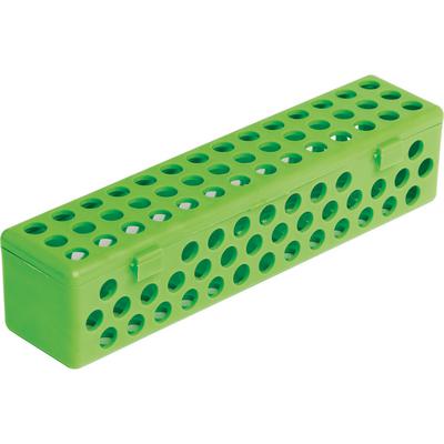 Zirc Steri-Container Standard, Neon Green, 8-1/8" x 1-7/8" x 1-7/8", Holds 10-14 Instruments, 1/Pk, 50Z900P