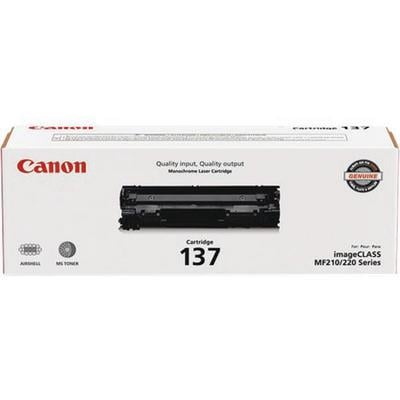 Canon Cartridge 137 Original Toner Cartridge, Black, 2400 Page Yield, 1/Pkg, CNMCARTRIDGE137
