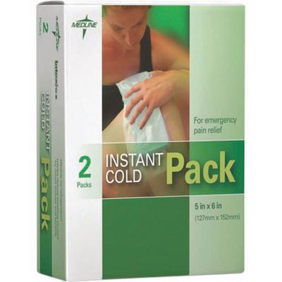 Medline Instant Cold Pack, 5" x 6", White, 2/Pkg, MIICUR961R