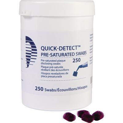 Quick-Detect Pre-Saturated Disclosing Swabs, Blue/Pink, 250/Jar, 605662