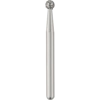 Patterson® Disposable Diamond Bur, FG, Medium Grit, Round, Blue Ring, 1.8 mm Diameter, 1.7 mm Length, 25/Pkg, #801-018M