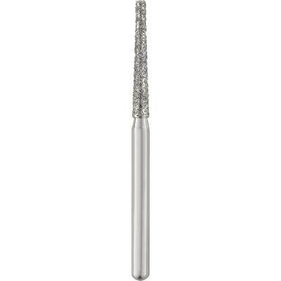 Patterson® Disposable Diamonds – FG, Medium, Blue, Cone Flat End, 25/Pkg - # 848-016M, 1.6 mm Diameter, 10.0 mm Length