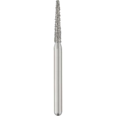 Patterson® Disposable Diamonds – FG, Medium, Blue, Round End Taper, 25/Pkg - # 856-014M, 1.4 mm Diameter, 8.0 mm Length